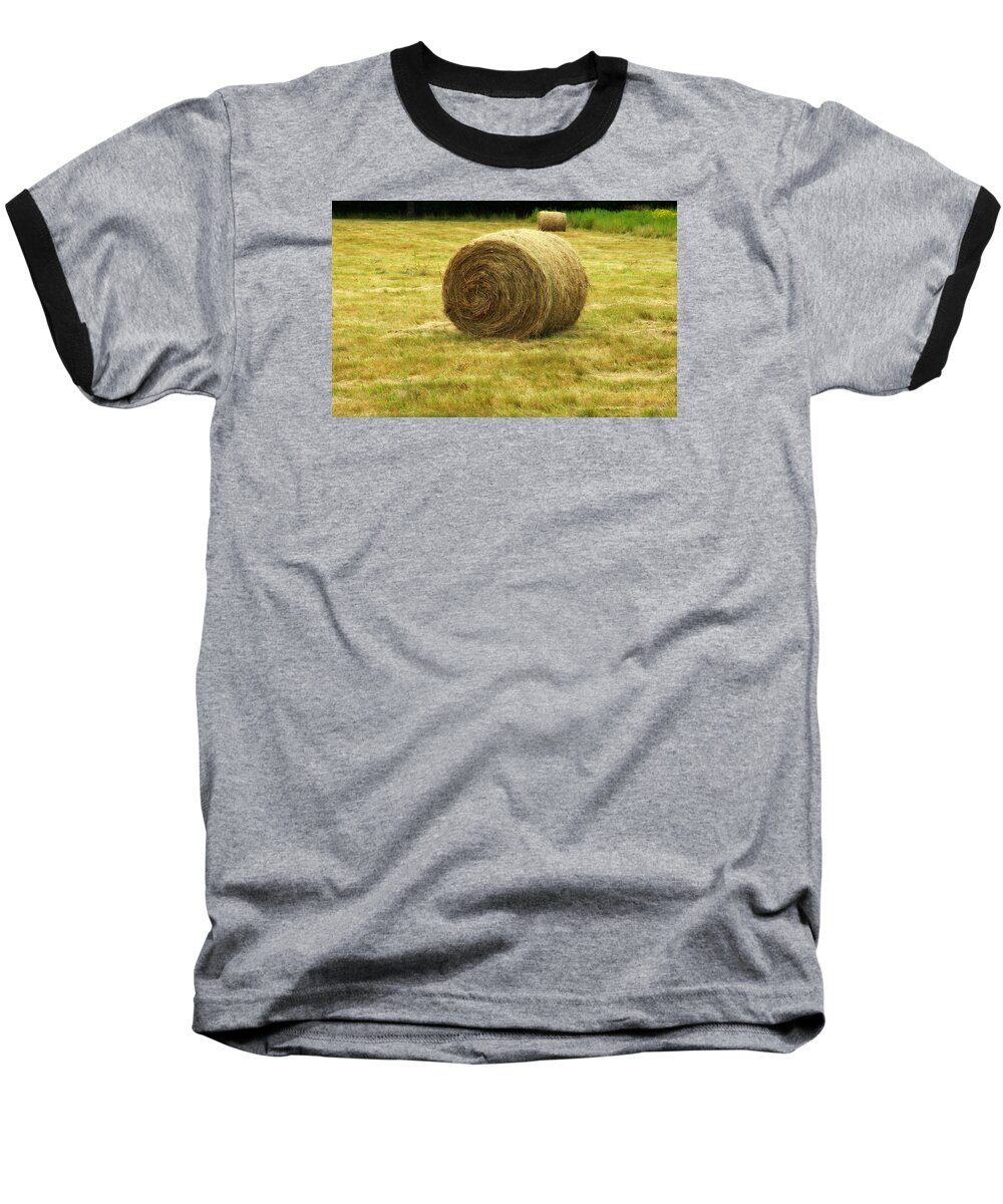 Hay Baseball T-Shirt featuring the photograph Hay bale by Bruce Carpenter