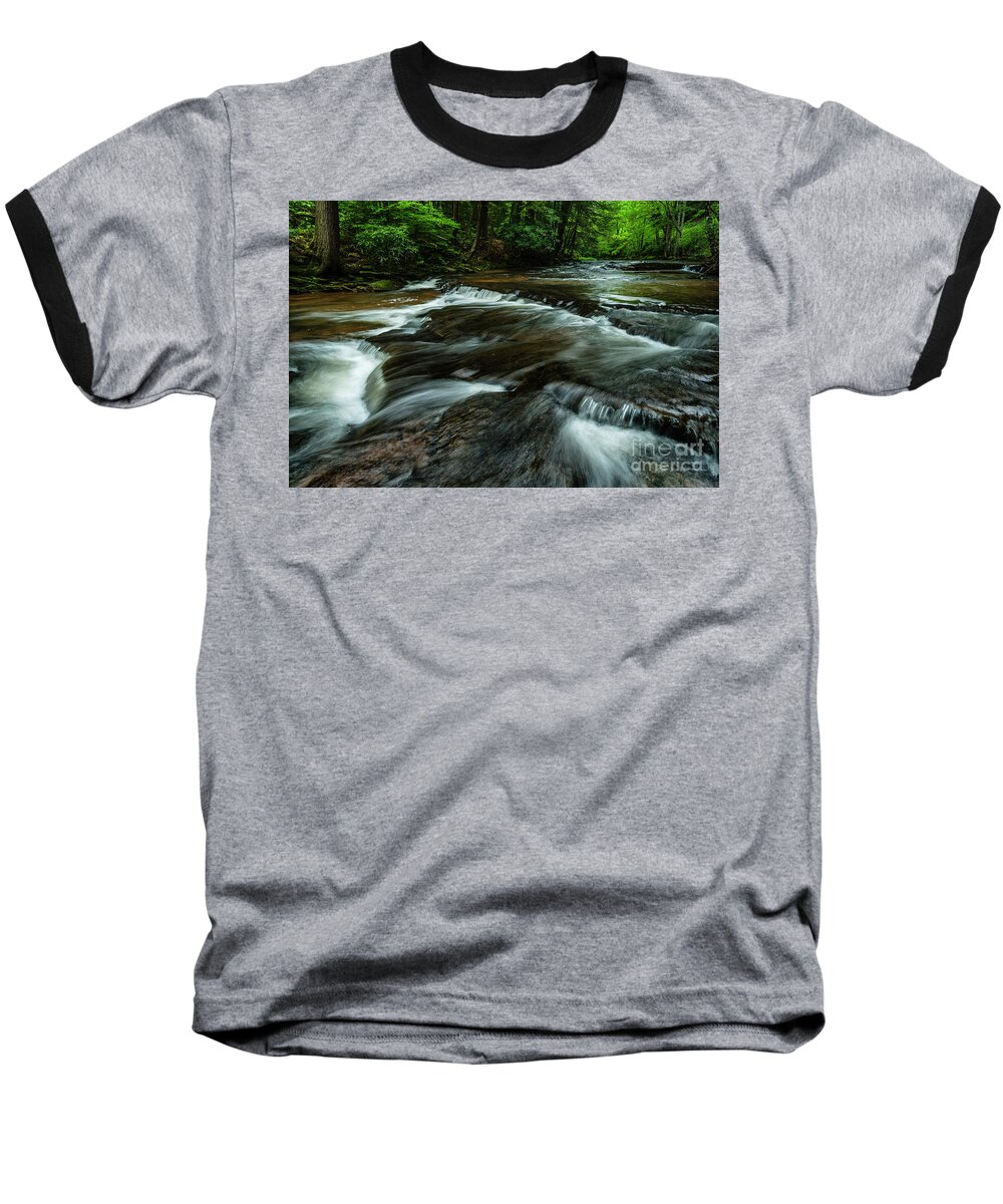 Williams River Baseball T-Shirt featuring the photograph Headwaters of Williams River by Thomas R Fletcher