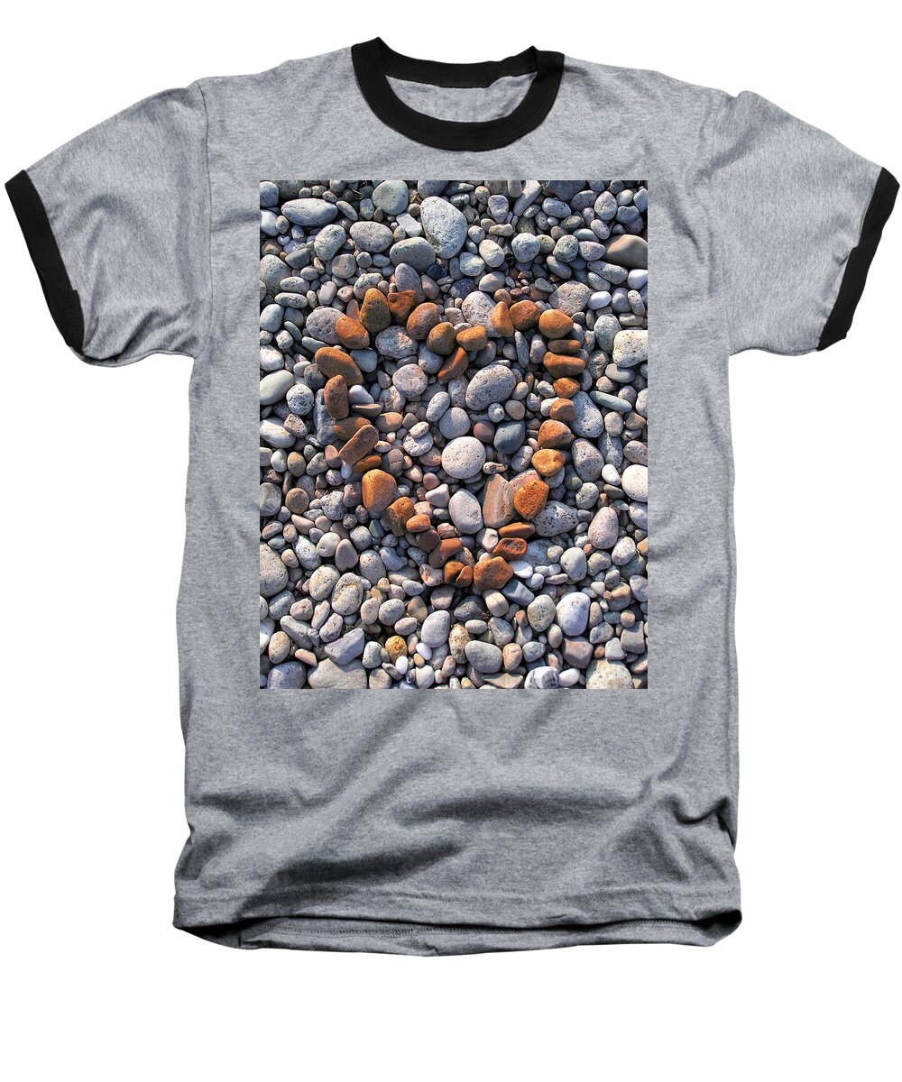 Heart Baseball T-Shirt featuring the photograph Heart of Stones by Charles Harden