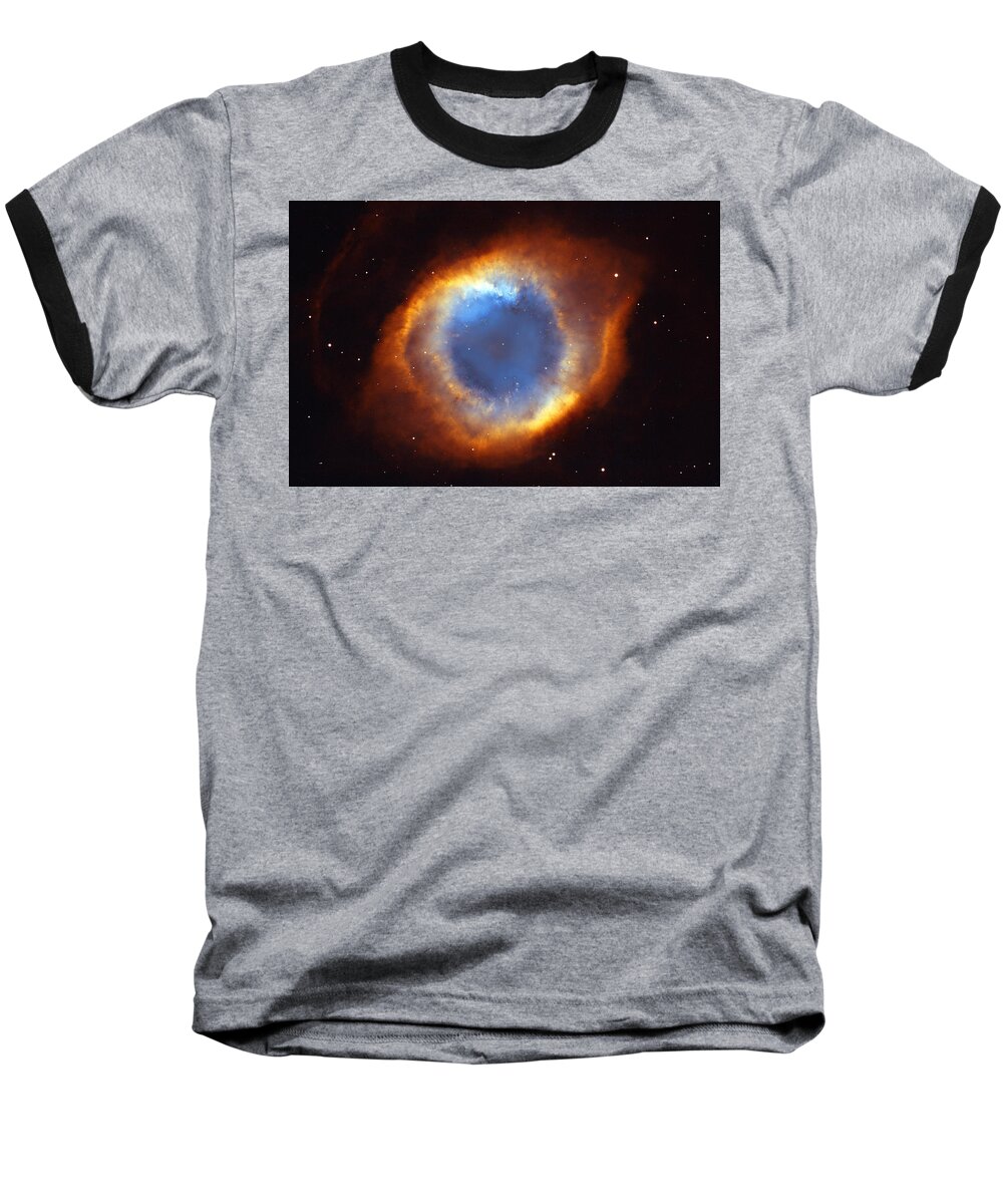 Helix Baseball T-Shirt featuring the photograph Helix Nebula by Ricky Barnard