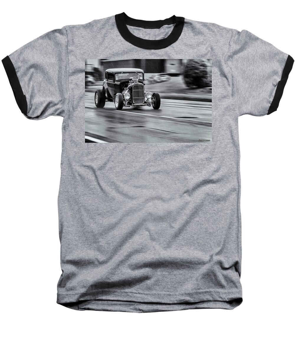 1932 Baseball T-Shirt featuring the photograph Hemi Powered 1932 Ford 5 Window Coupe by Ken Morris