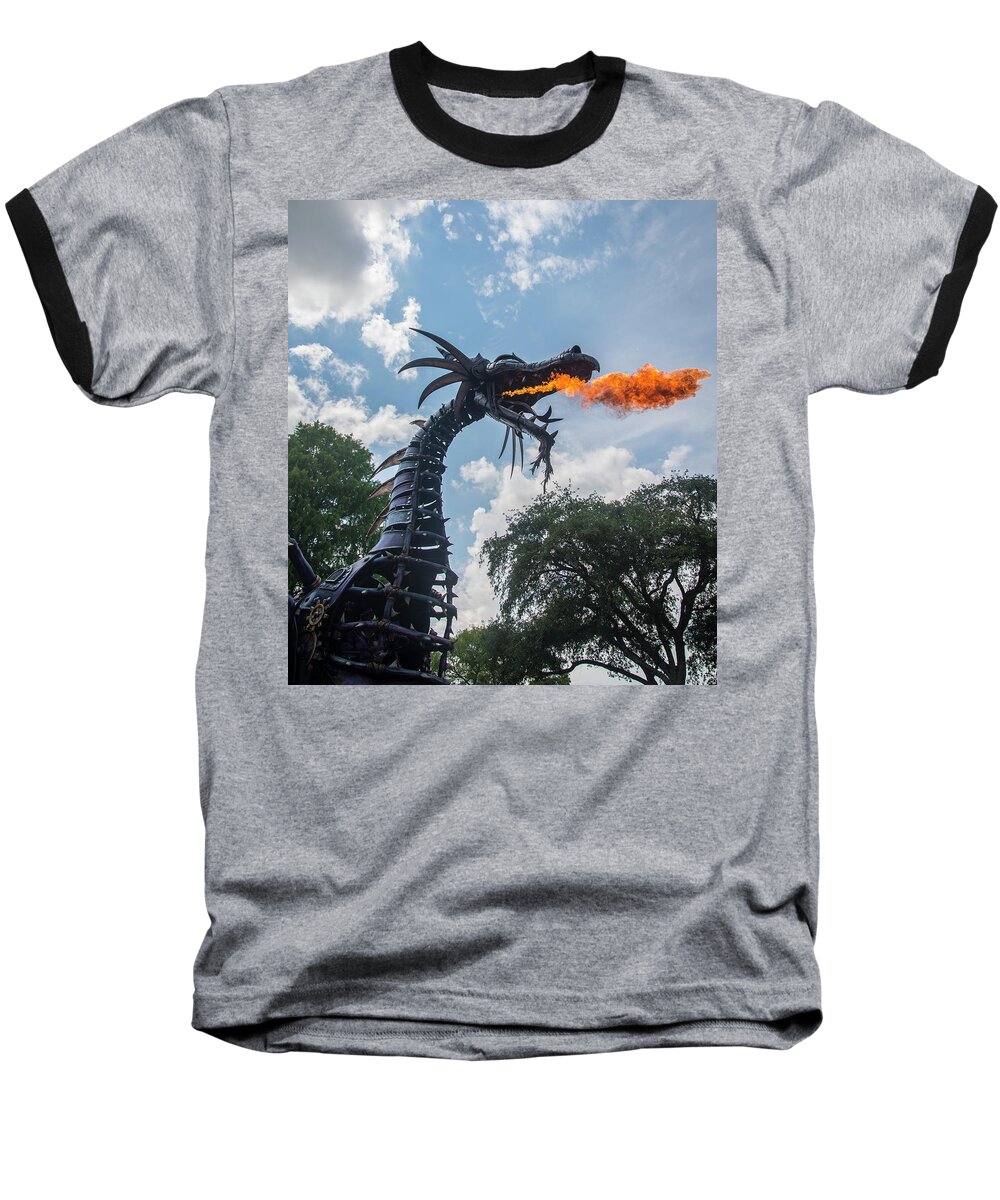 Dragon Baseball T-Shirt featuring the photograph Here There Be Dragons by Alex Lapidus