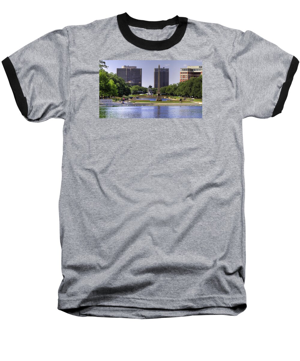 Houston Baseball T-Shirt featuring the photograph Hermann Park by Tim Stanley