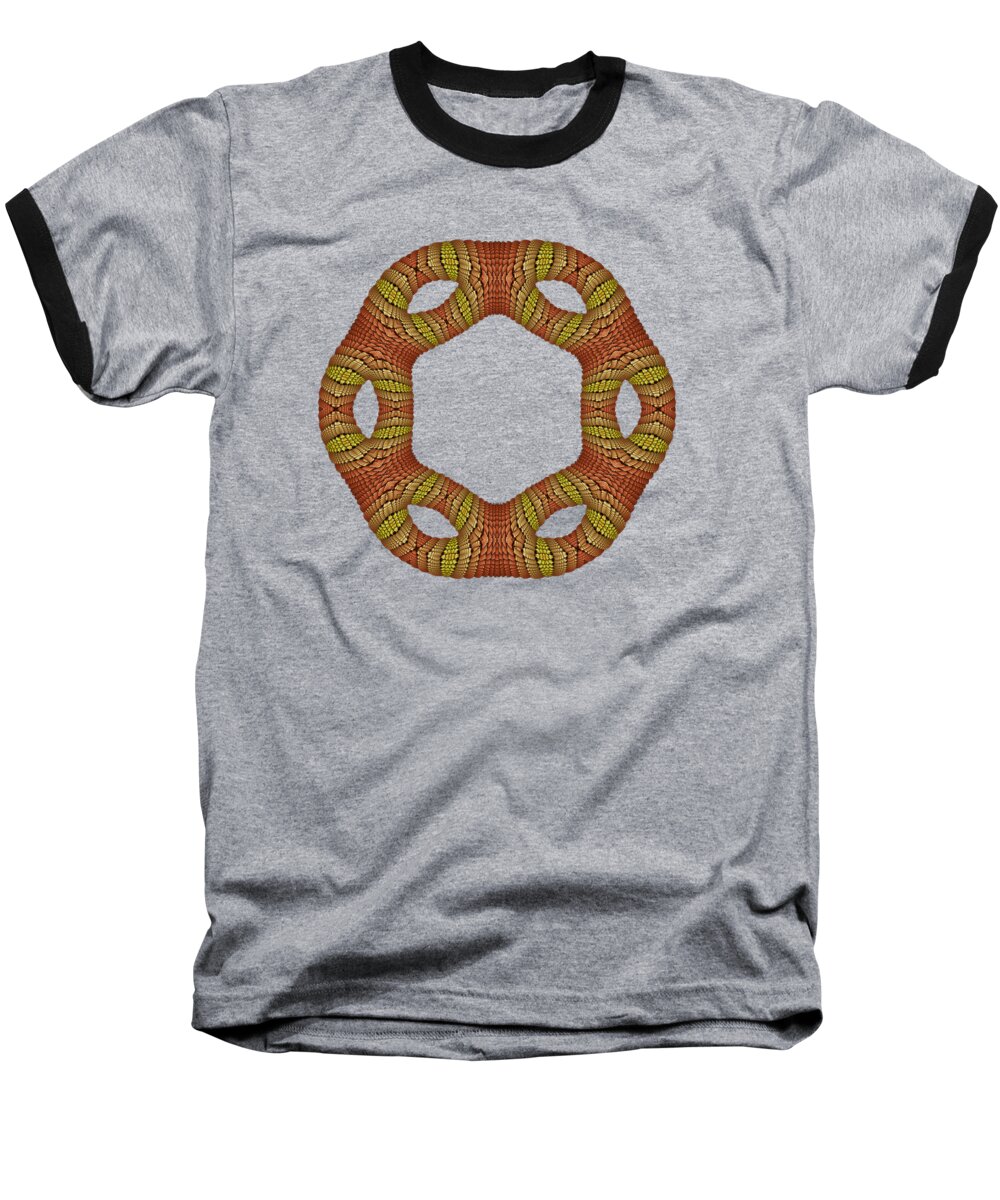  Baseball T-Shirt featuring the digital art Hexagonyl Tile by Doug Morgan