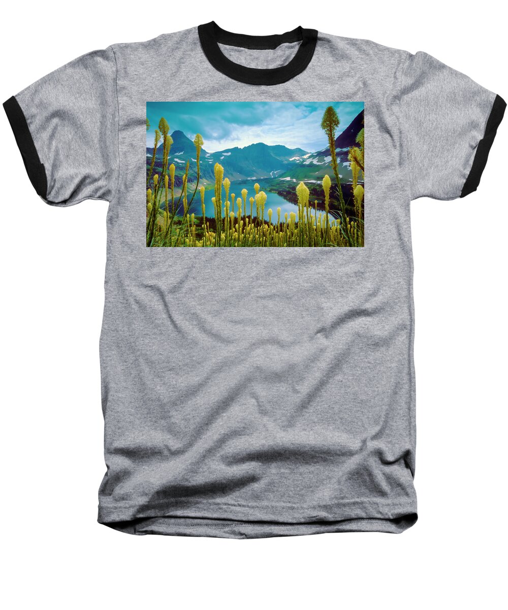 Hidden Lake Baseball T-Shirt featuring the photograph Hidden Lake, GNP by Gary Beeler