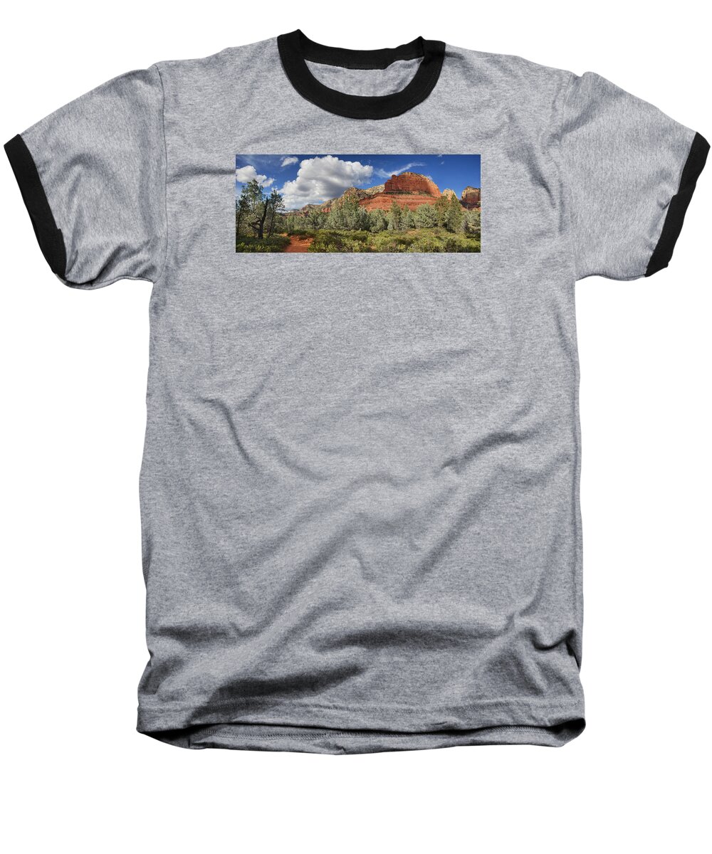 Sedona Baseball T-Shirt featuring the photograph Hiker's Paradise by Leda Robertson