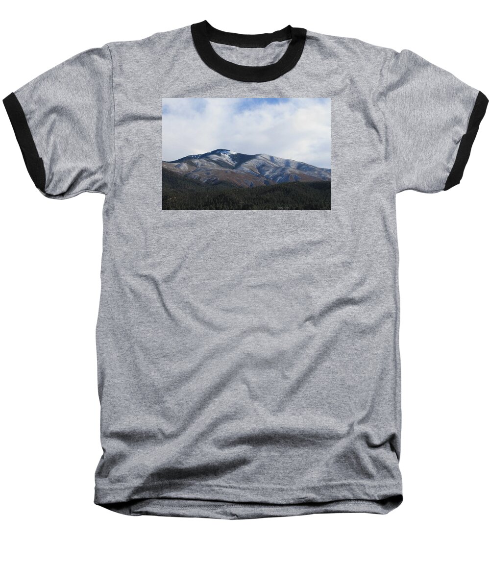 Hills Baseball T-Shirt featuring the photograph Hills of Taos by Christopher J Kirby