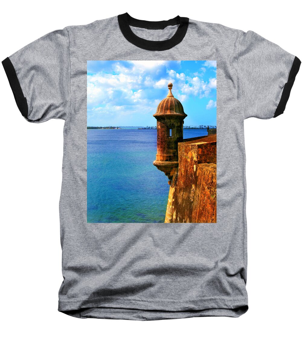 Fort Baseball T-Shirt featuring the photograph Historic San Juan Fort by Perry Webster