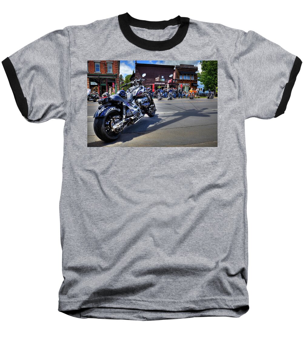 Hog Town Baseball T-Shirt featuring the photograph Hog Town by David Patterson