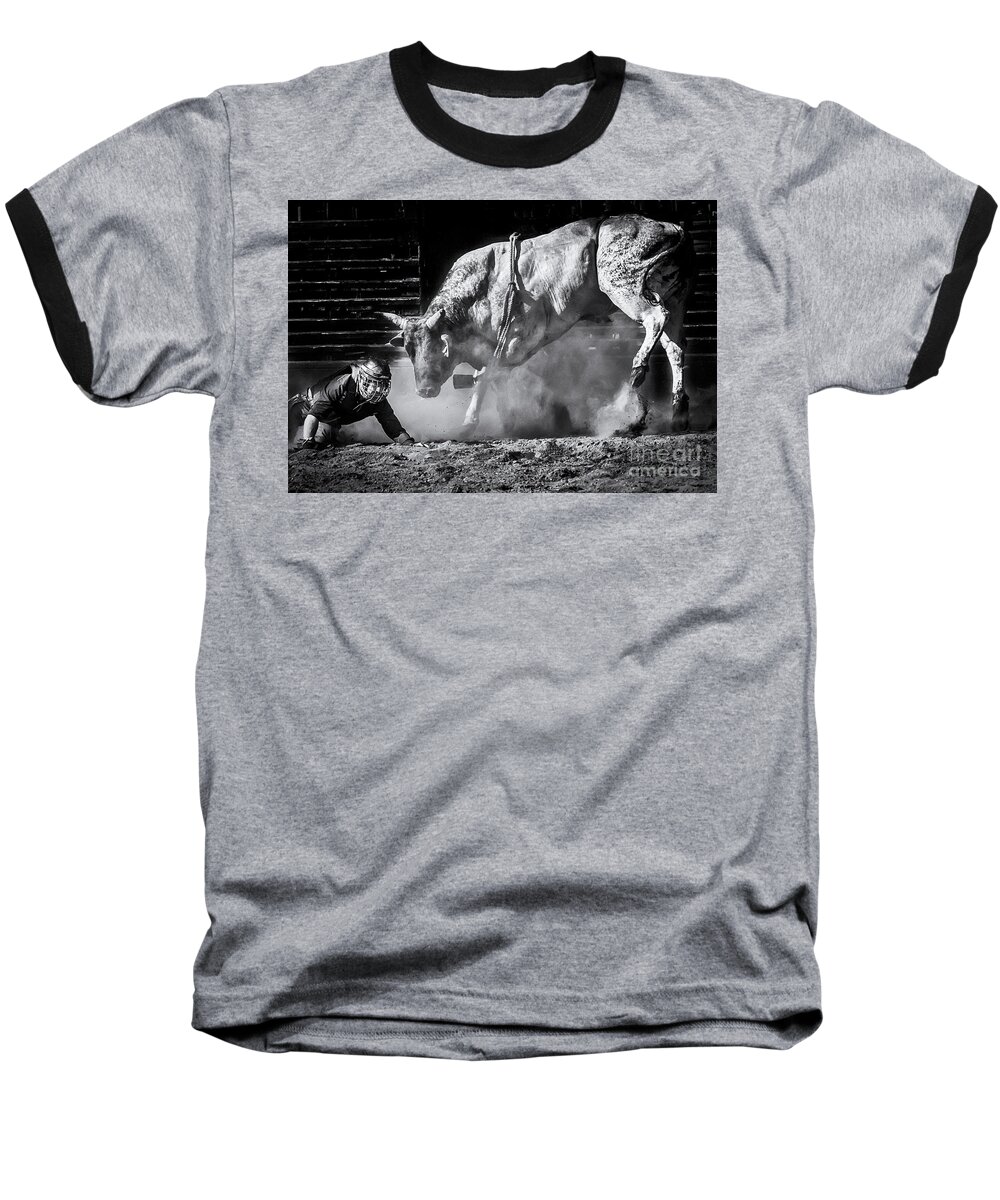 Rodeo Baseball T-Shirt featuring the photograph Holy Cow by Sal Ahmed