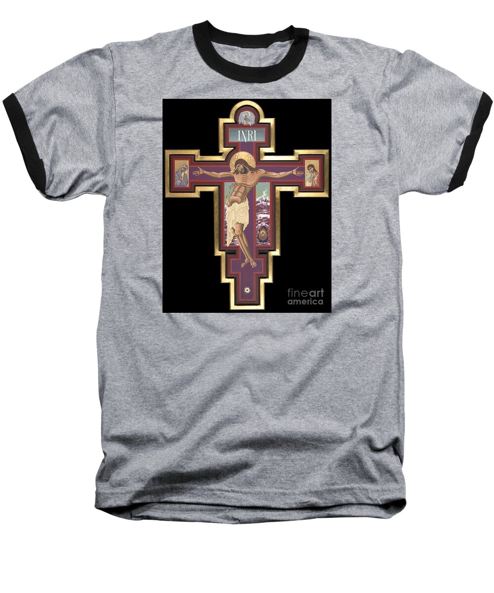 Holy Cross Of The New Advent Baseball T-Shirt featuring the painting Holy Cross of the New Advent 162 by William Hart McNichols