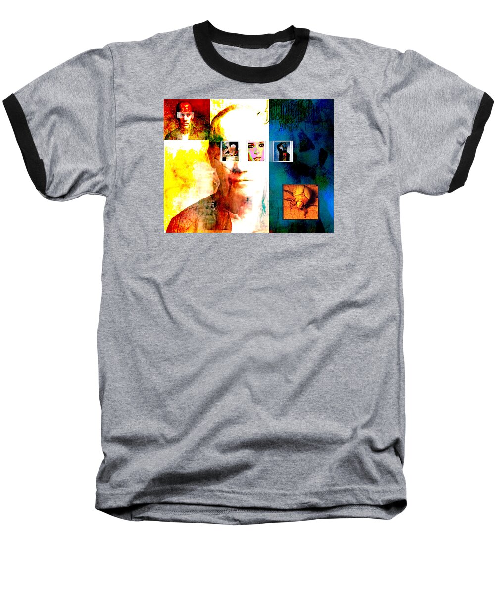 Richardprince Baseball T-Shirt featuring the photograph Homage to Richard Prince by Ann Tracy
