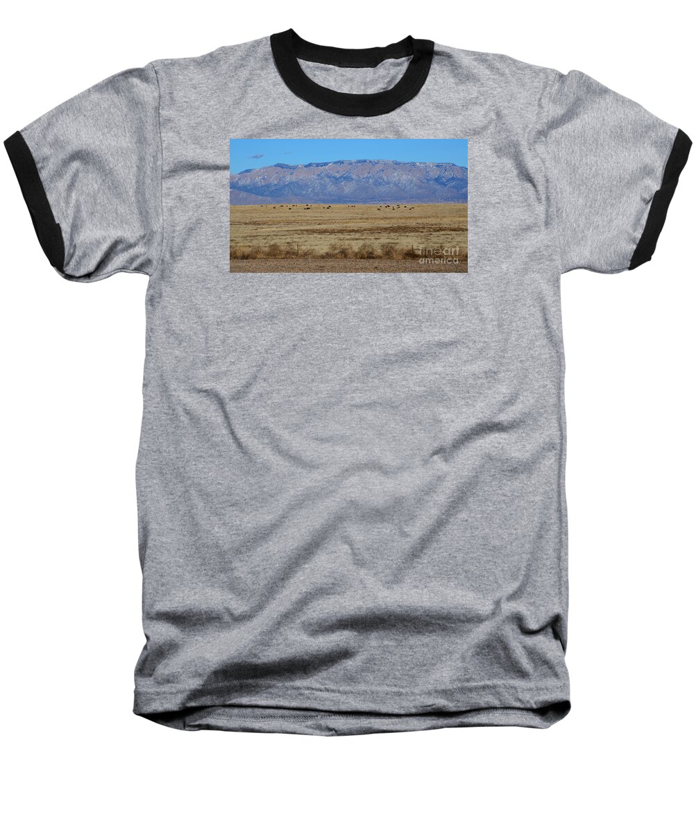 Southwest Landscape Baseball T-Shirt featuring the photograph Home on the range by Robert WK Clark