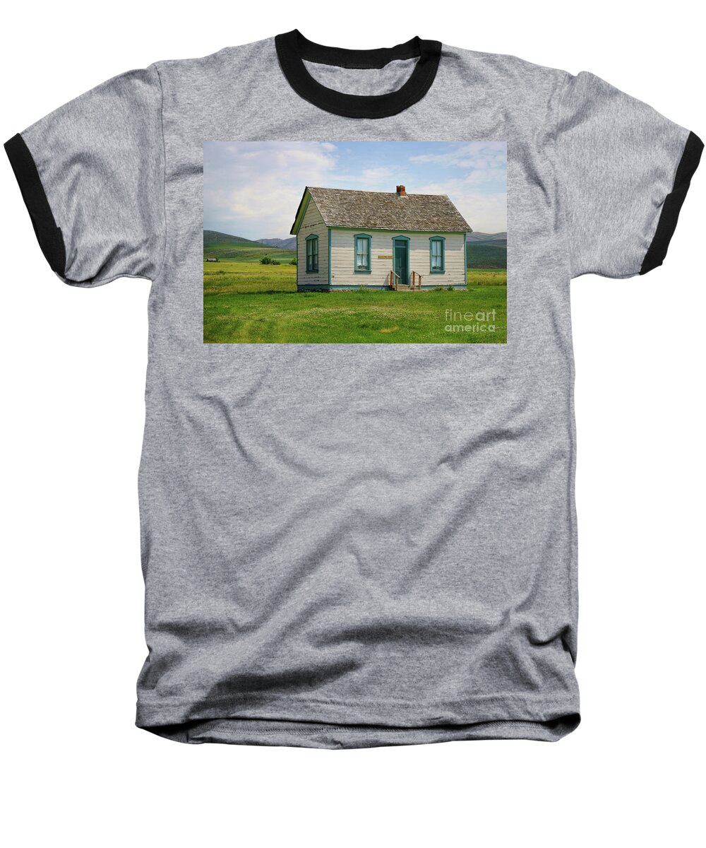 Chesterfield Baseball T-Shirt featuring the photograph Honeymoon Cabin by Roxie Crouch