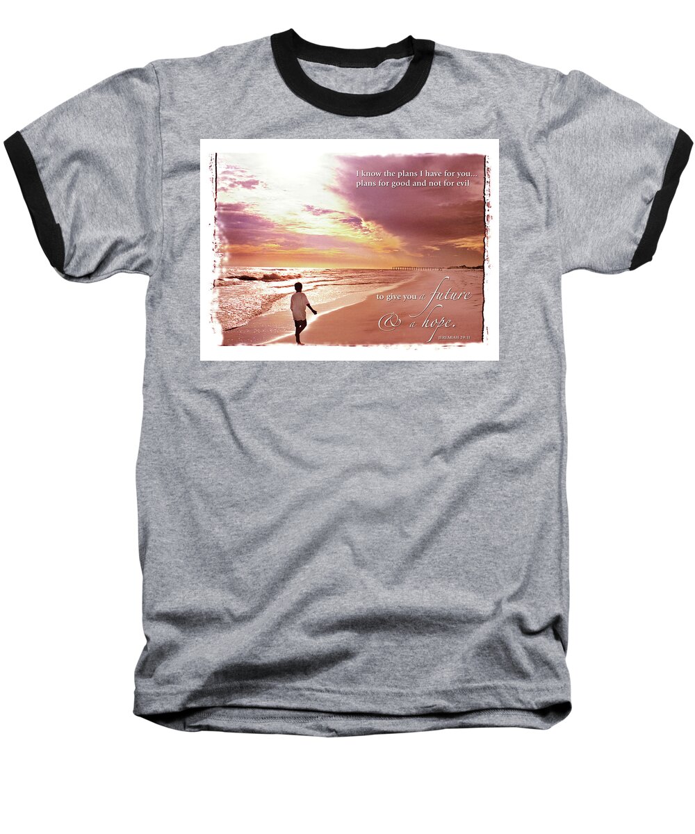 Boy Baseball T-Shirt featuring the photograph Horizon of Hope by Marie Hicks