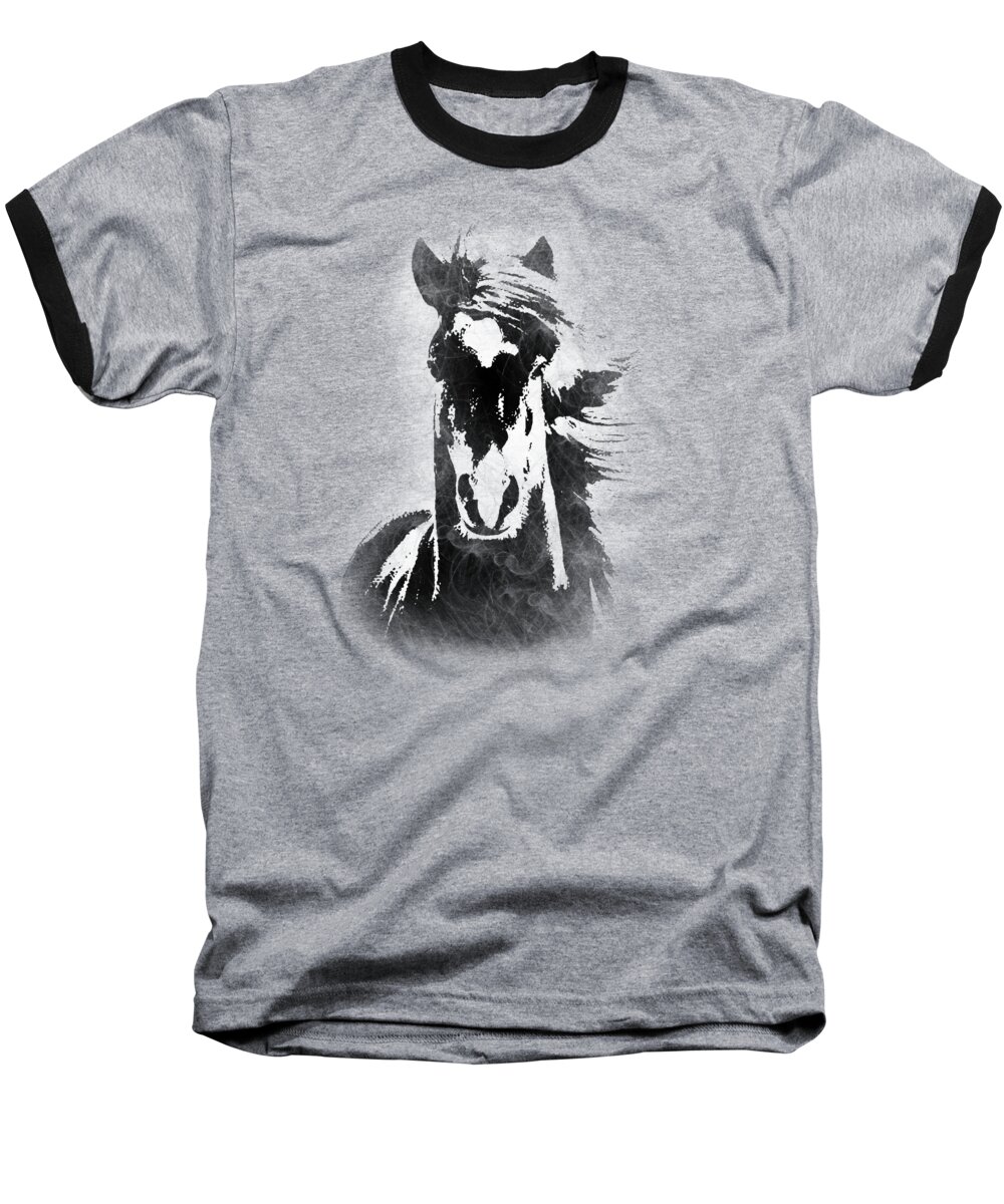 Horse Baseball T-Shirt featuring the photograph Horse Overlay by Mim White