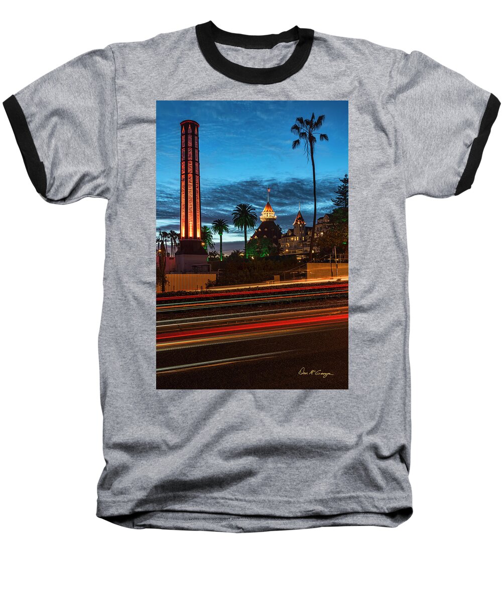 Hotel Del Coronado Baseball T-Shirt featuring the photograph It's Still Standing by Dan McGeorge