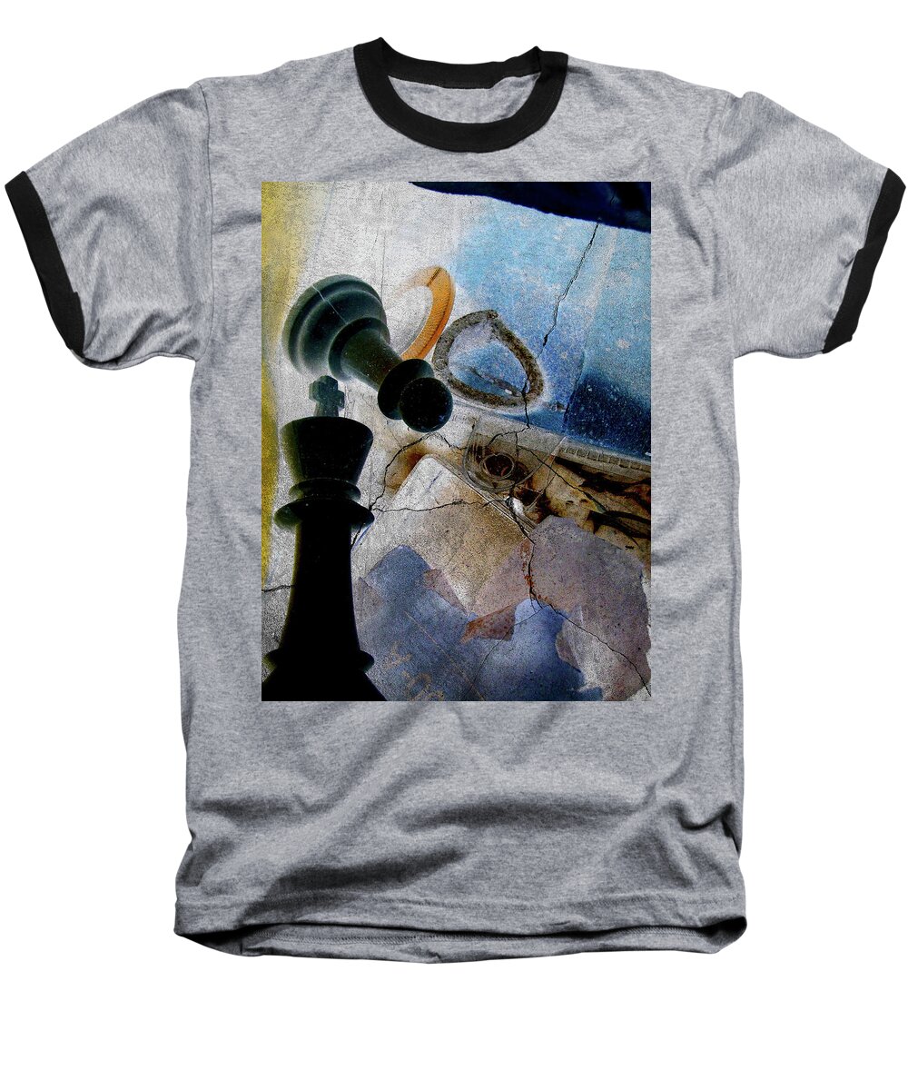 Rubble Baseball T-Shirt featuring the photograph Hour of Defeat by Char Szabo-Perricelli