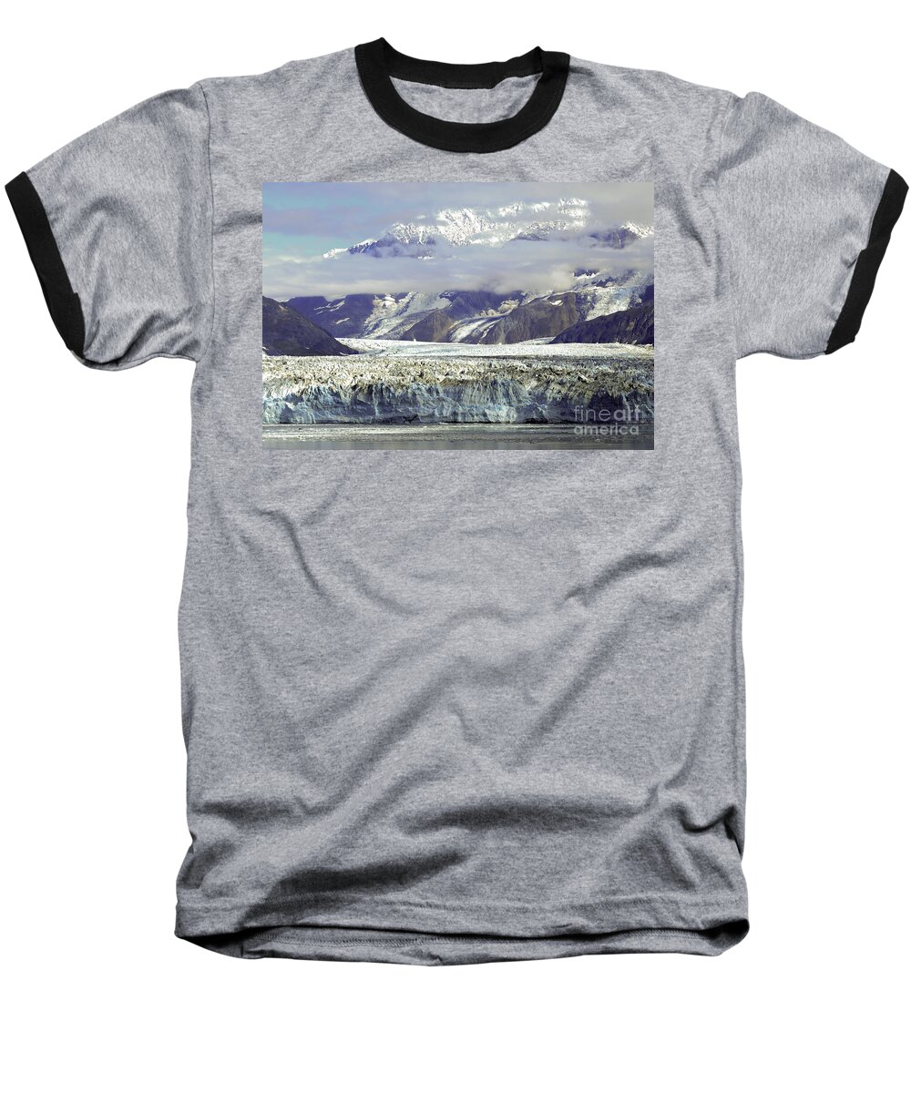 Hubbard Glacier Baseball T-Shirt featuring the photograph Hubbard Glacier by Gary Beeler