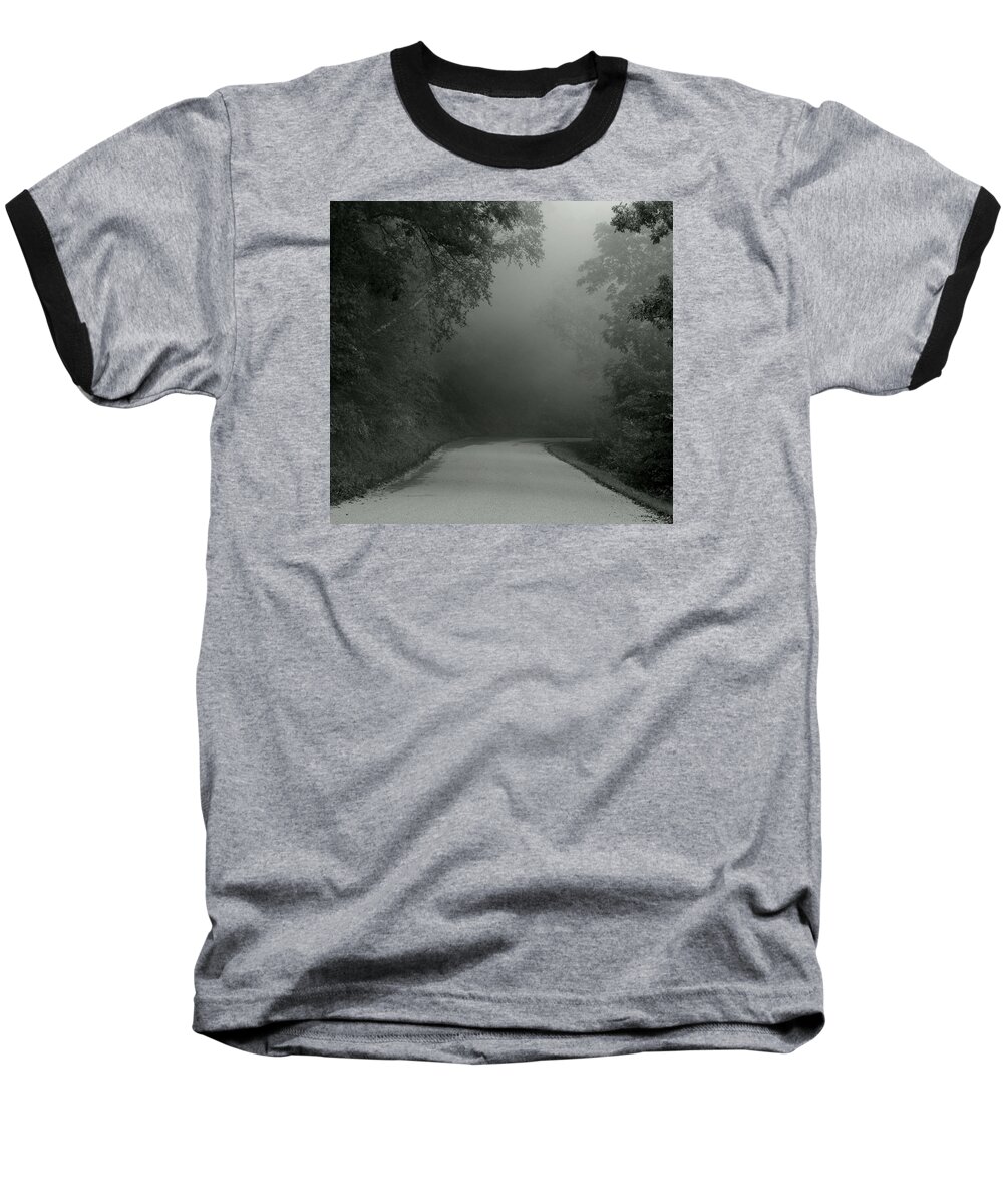 Mist Baseball T-Shirt featuring the photograph I Answered the Call by Wild Thing