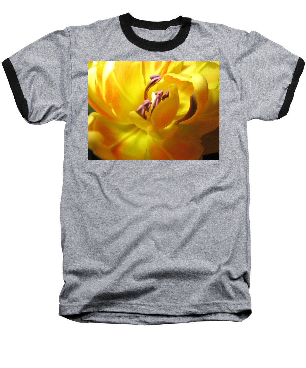 Flowerromance Baseball T-Shirt featuring the photograph I feel you by Rosita Larsson
