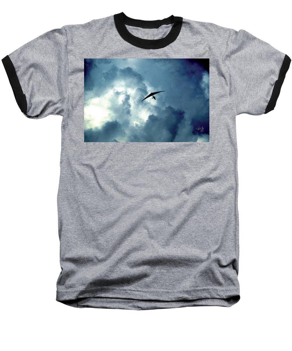 Hang Gliding Baseball T-Shirt featuring the photograph Icarus by Paul Gaj