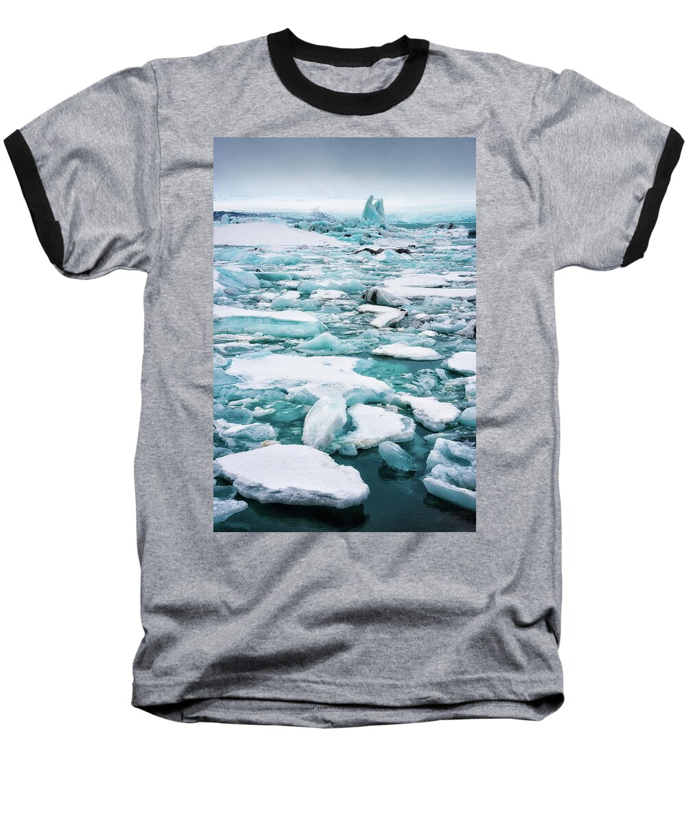 Ice Baseball T-Shirt featuring the photograph Ice galore in the Jokulsarlon Glacier Lagoon Iceland by Matthias Hauser