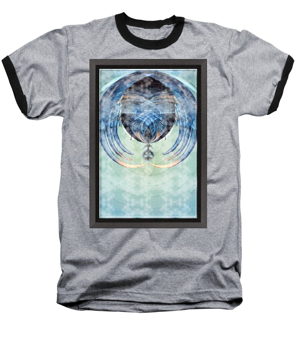 Ice Baseball T-Shirt featuring the photograph Ice layered effect and framed by Karl Rose