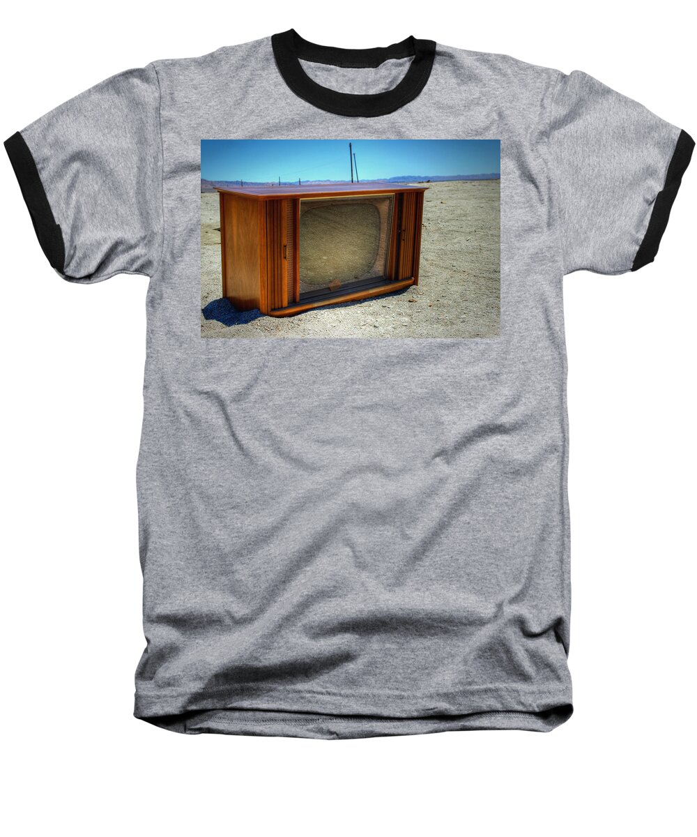 Old Baseball T-Shirt featuring the digital art Idiot Box by Dan Stone