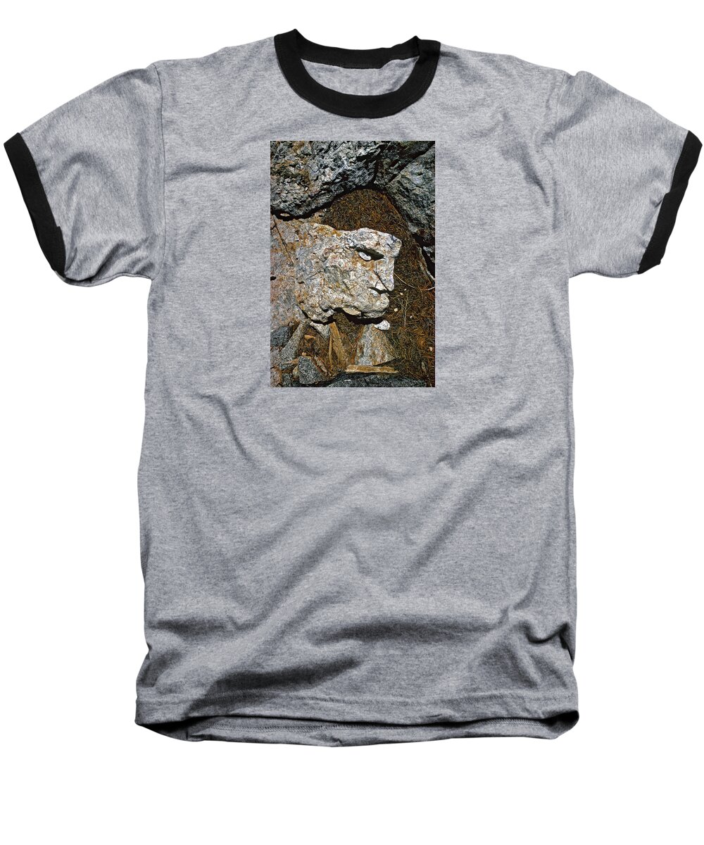 The Walkers Baseball T-Shirt featuring the photograph If Looks Could Grill by The Walkers