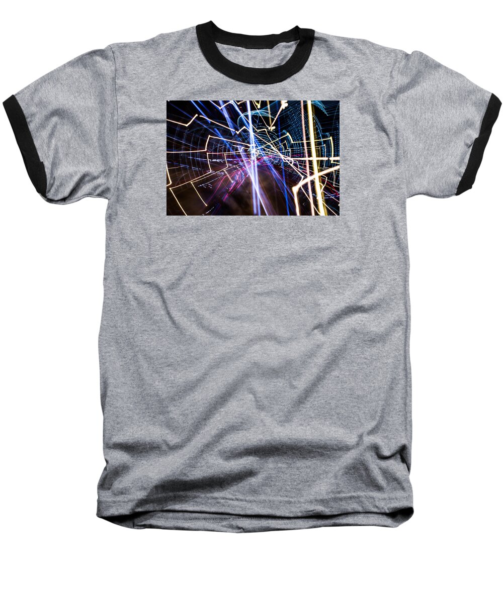  Baseball T-Shirt featuring the photograph Image Burn by Micah Goff
