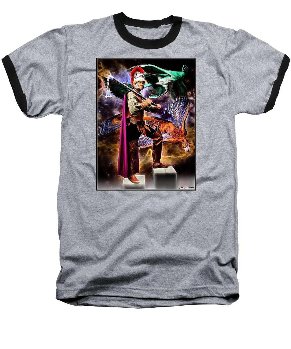 Fantasy Baseball T-Shirt featuring the painting In An Alternate Reality by Jon Volden