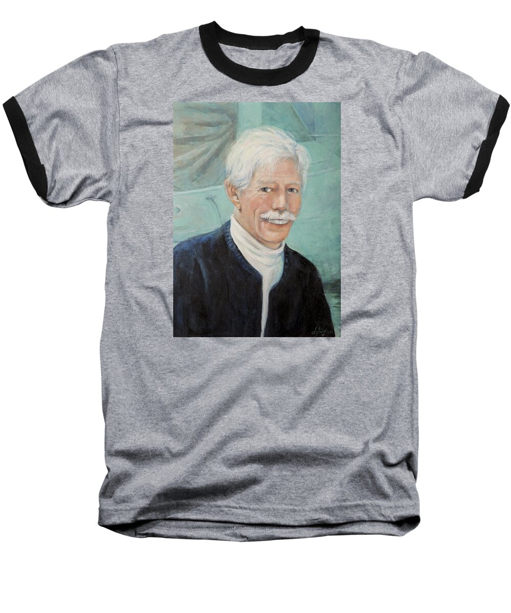 Acrylic Baseball T-Shirt featuring the painting In Memory of Uncle Bud by Donna Tucker