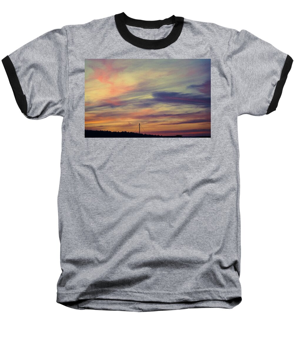 Beach Baseball T-Shirt featuring the photograph In Port 2 by Ronda Broatch