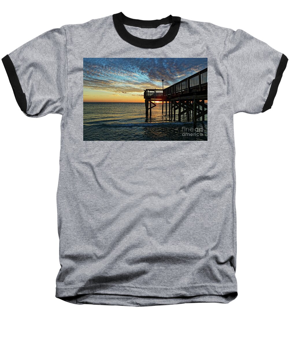 Sunset Baseball T-Shirt featuring the photograph Indian Rocks Sunset by Paul Mashburn