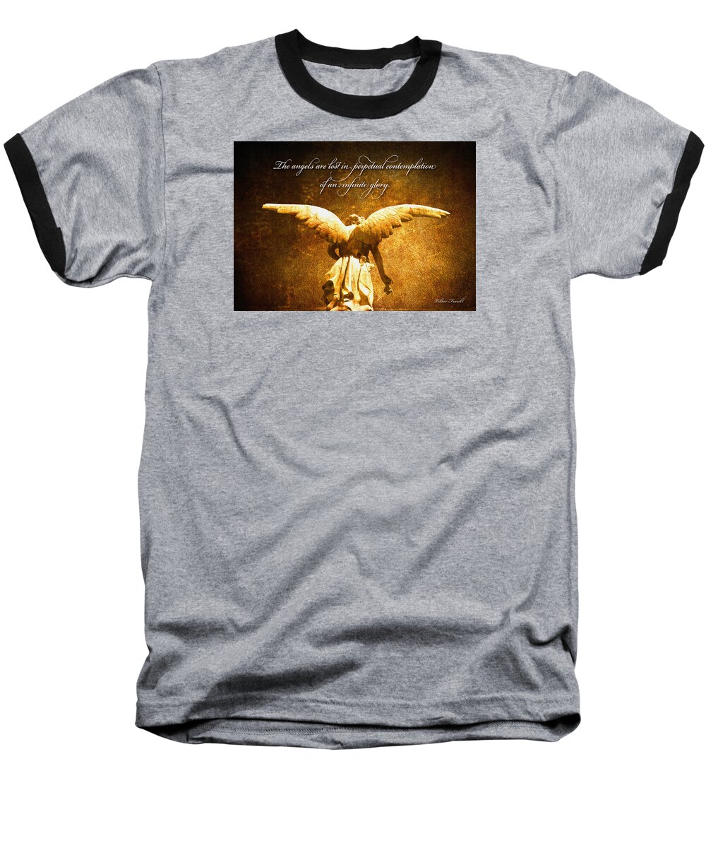 Jesus Baseball T-Shirt featuring the digital art Infinite Glory by Kathryn McBride
