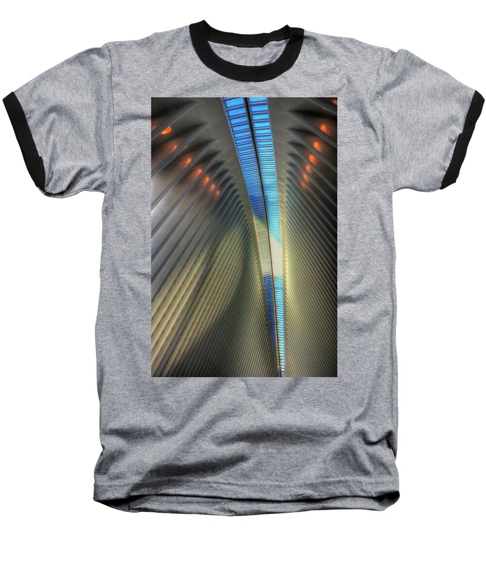 Inside The Oculus Baseball T-Shirt featuring the photograph Inside The Oculus by Paul Wear