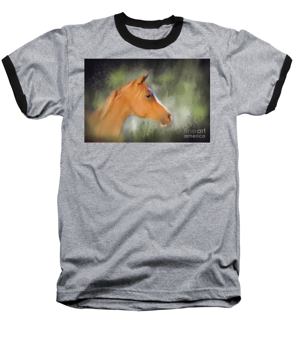Horse Baseball T-Shirt featuring the photograph Inspiration - Horse art by Michelle Wrighton by Michelle Wrighton