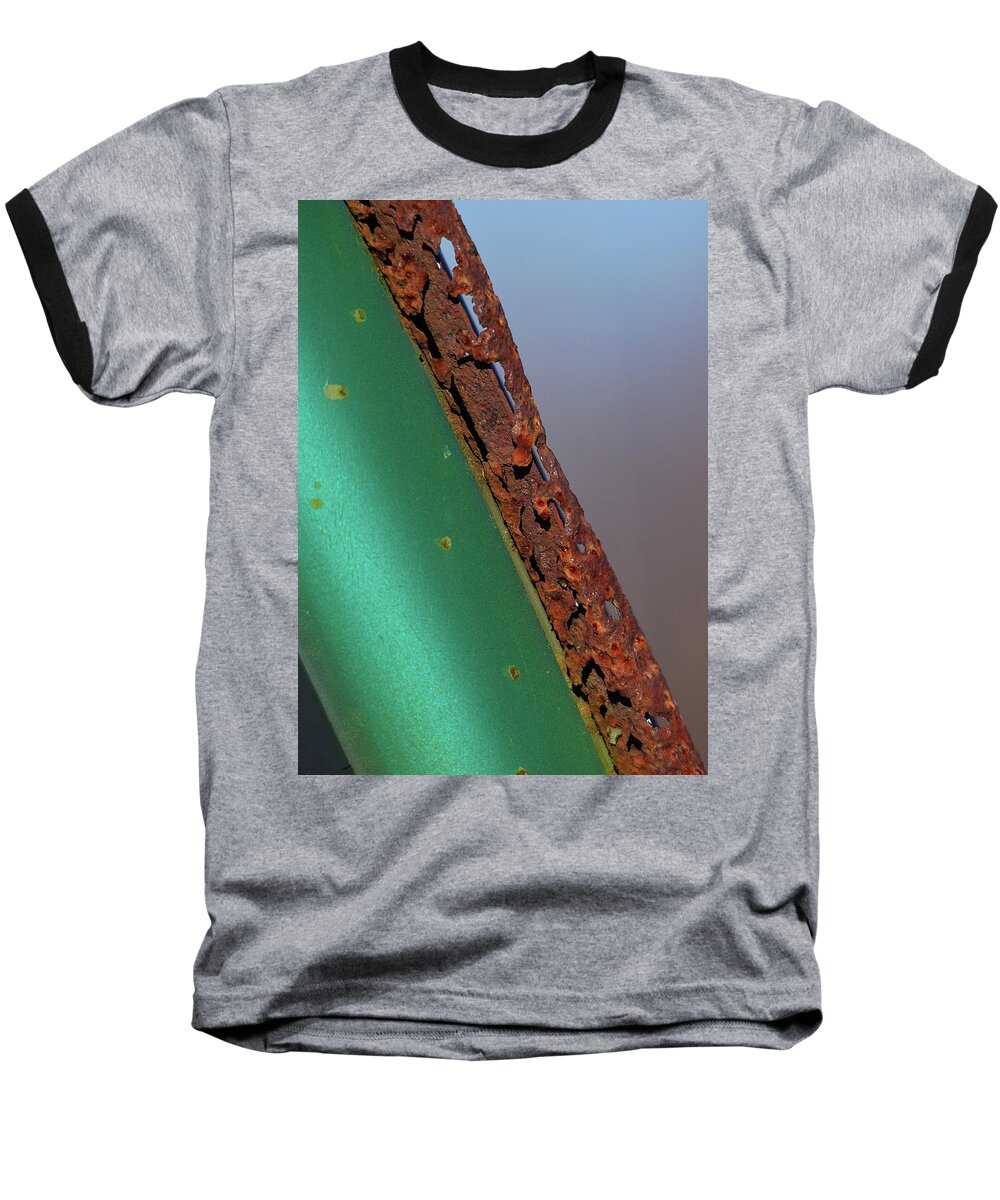 Abstract Baseball T-Shirt featuring the photograph International Green by Sue Capuano