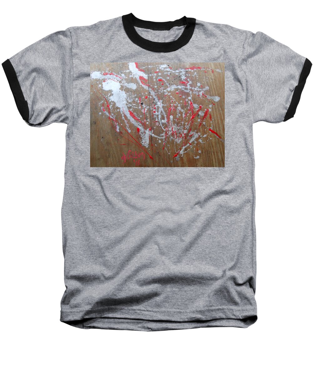 Wood Baseball T-Shirt featuring the painting Into The Night by GH FiLben