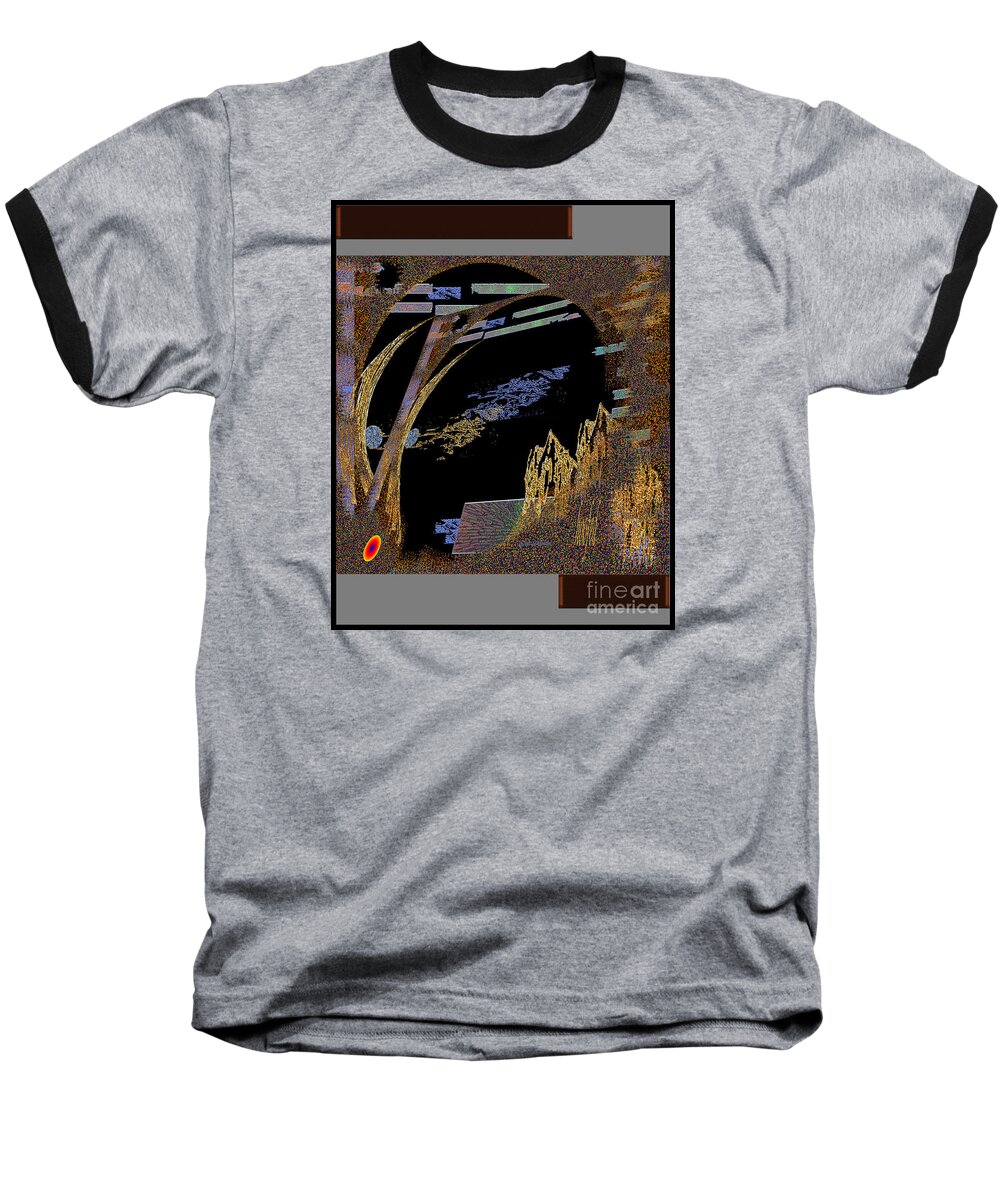 Horses Baseball T-Shirt featuring the digital art Inw_20a5580_hoofed by Kateri Starczewski