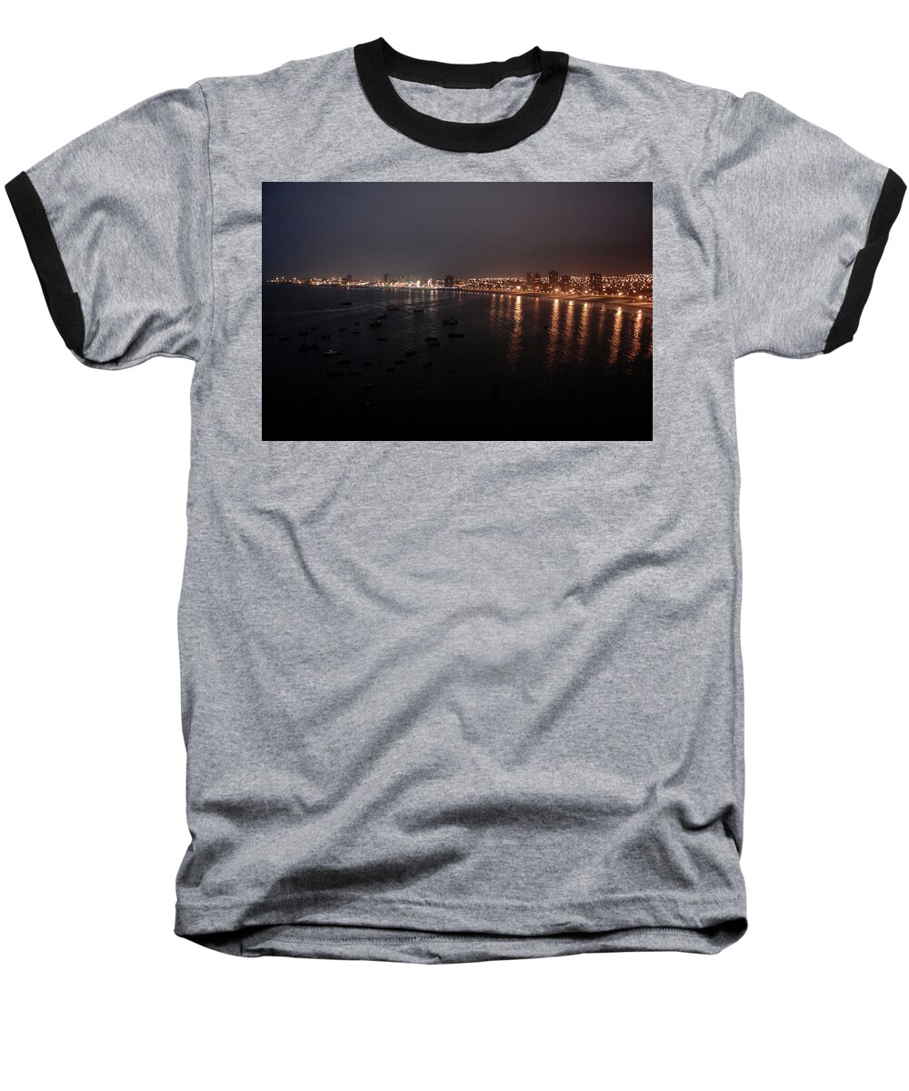 Iquique Baseball T-Shirt featuring the photograph Iquique Harbor Chile by William Kimble