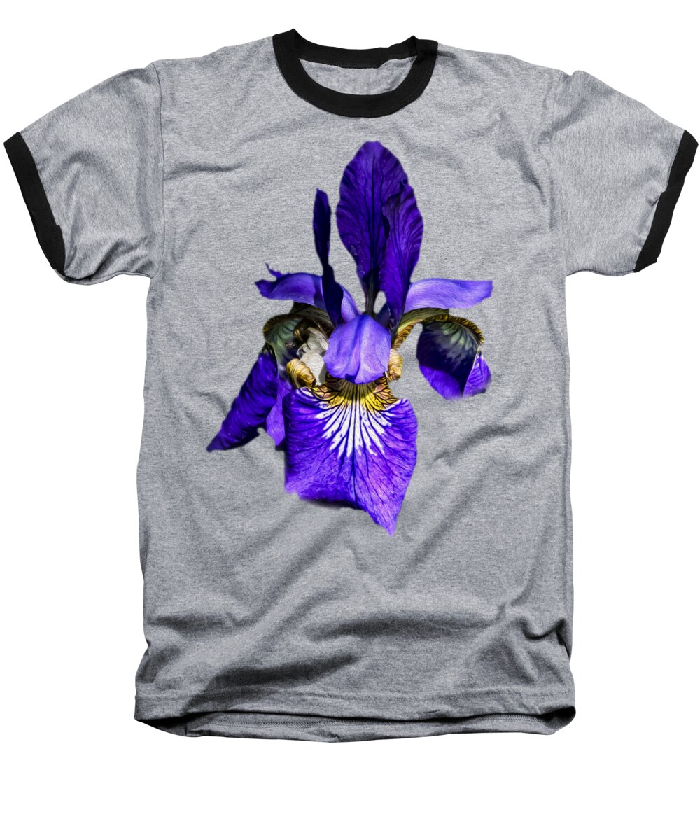 Flower Baseball T-Shirt featuring the photograph Iris Versicolor by Mark Myhaver