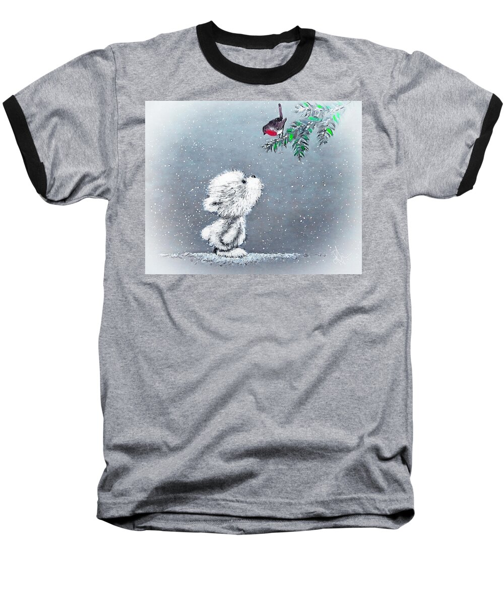 Bear Baseball T-Shirt featuring the digital art Is it Spring Now by Pennie McCracken