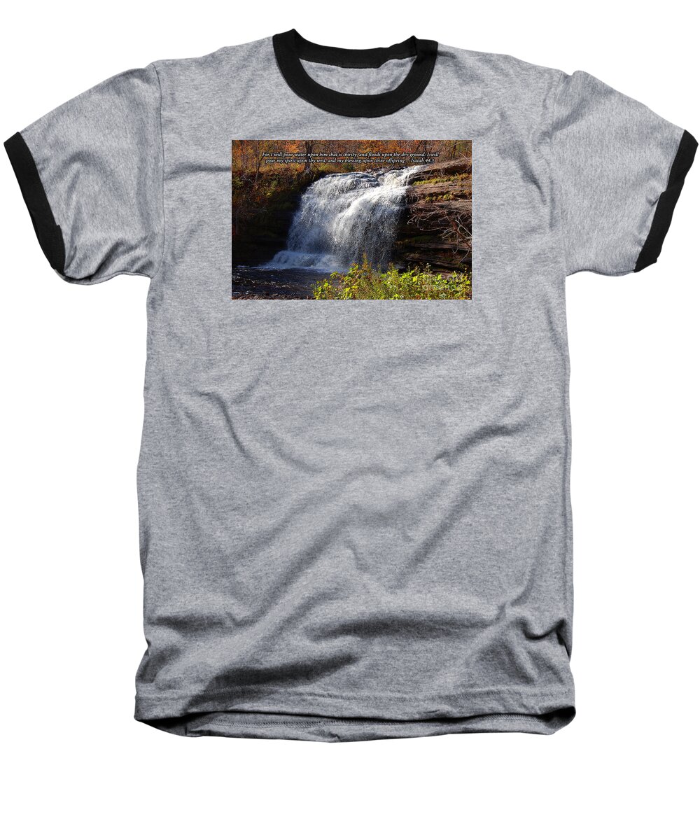 Diane Berry Baseball T-Shirt featuring the photograph Isaiah 44 by Diane E Berry