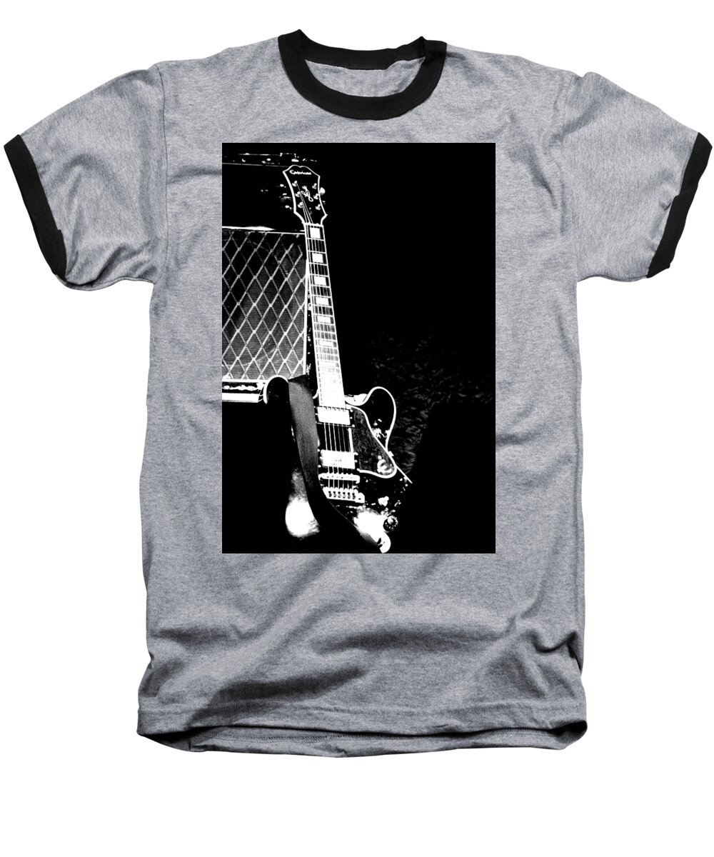 Guitar Baseball T-Shirt featuring the photograph Its all Rock n Roll by Traci Cottingham