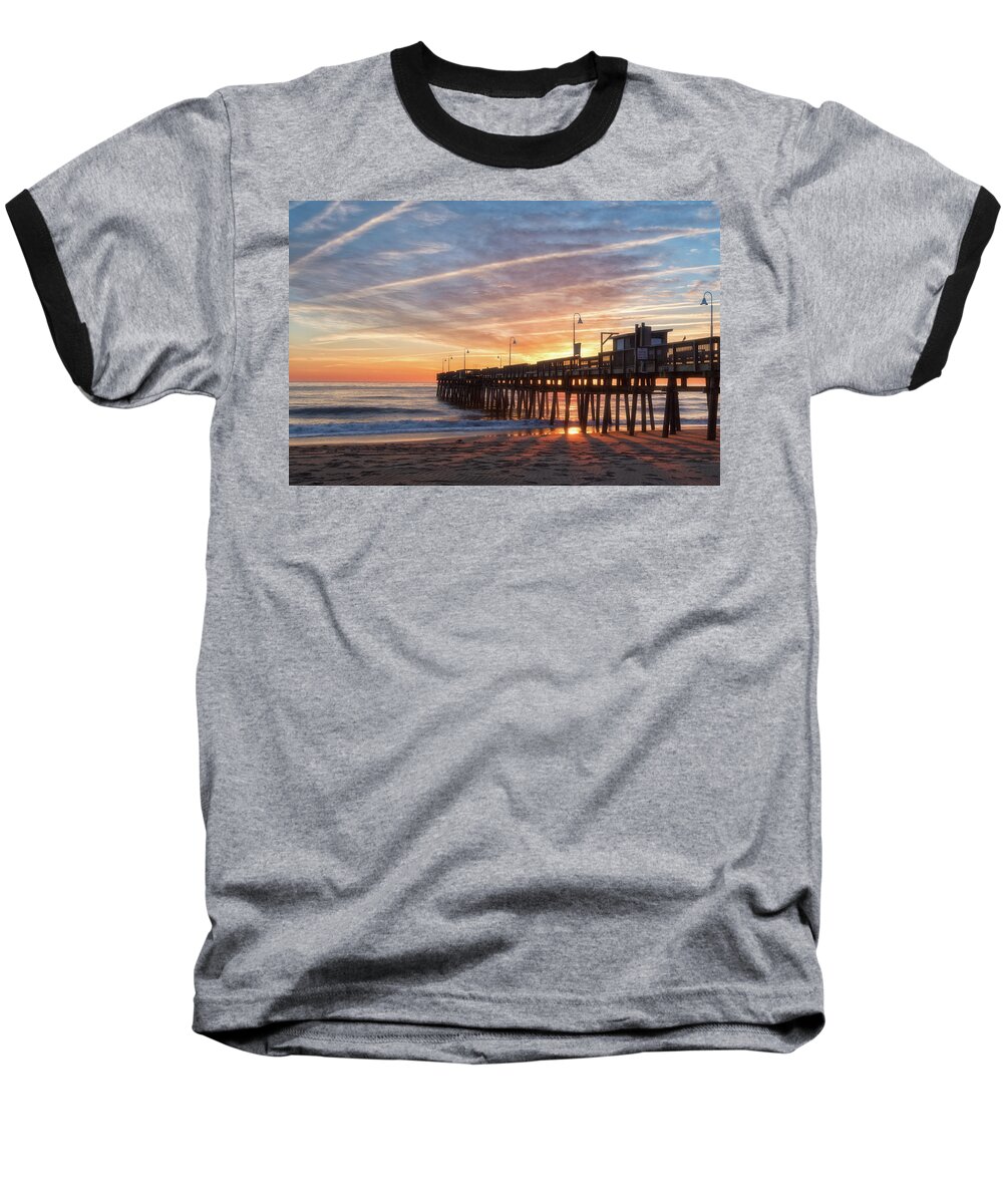 Sunrise Baseball T-Shirt featuring the photograph It's Sunrise by Russell Pugh