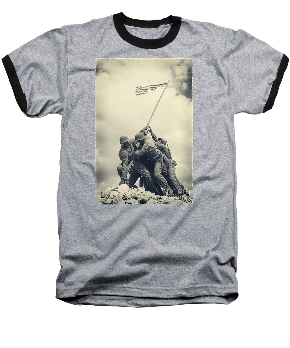 Iwo Jima Baseball T-Shirt featuring the photograph Iwo Jima Monument by Imagery by Charly