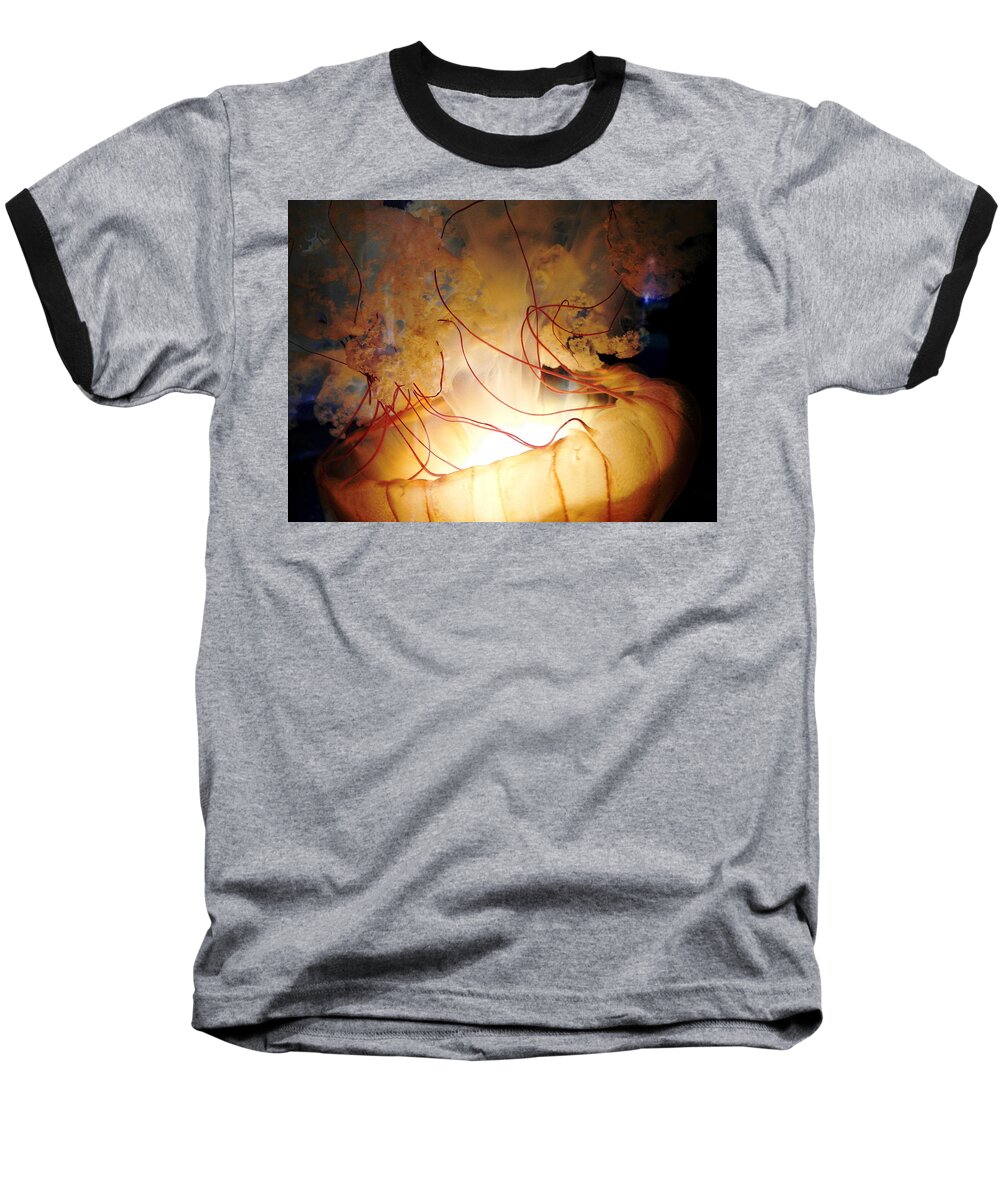 Jellyfish Baseball T-Shirt featuring the photograph Jellyfish by Christopher Brown
