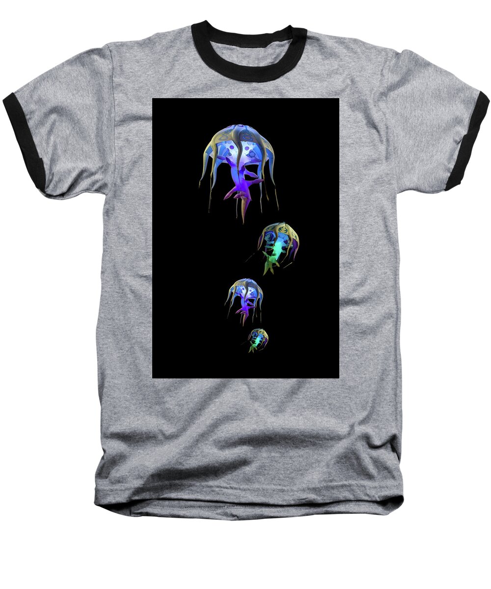 Gold Coast Baseball T-Shirt featuring the photograph Jellys In Space by Az Jackson